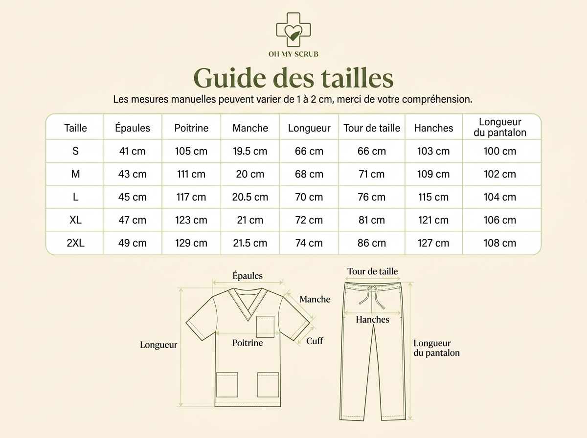 Blouse et pantalon médical confort